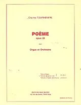 Charles Tournemire Notenblätter Poème op.38 pour orgue et orchestre