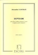 Alexandre Tansman Notenblätter Septuor