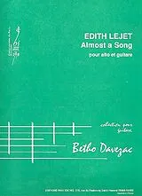 Édith Lejet Notenblätter ALMOST A SONG POUR ALTO ET
