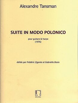 Alexandre Tansman Notenblätter Suite in modo polonico für Gitarre und Harfe