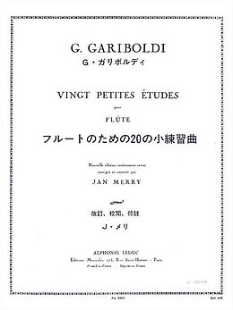 Giuseppe Gariboldi Notenblätter 20 petites études op.132 pour flûte