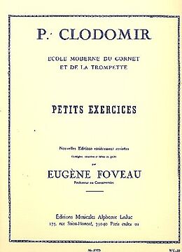 Pierre Francois Clodomir Notenblätter Petits exercices pour cornet ou