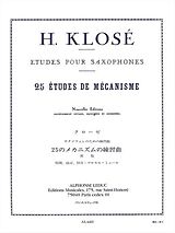 Hyacinte Eleonore Klosé Notenblätter 25 études de mecanisme
