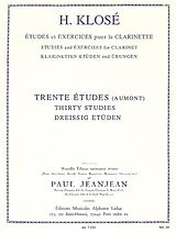 Hyacinte Eleonore Klosé Notenblätter 30 études daprès Henry Aumont