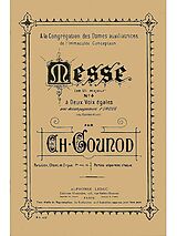 Charles Francois Gounod Notenblätter MESSE NO.4 UT MAJEUR POUR 2 VOIX