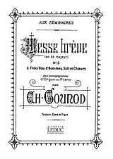 Charles Francois Gounod Notenblätter Messe breve ut majeur no.5 pour
