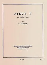 César Franck Notenblätter Pièce 5 pour hautbois et piano