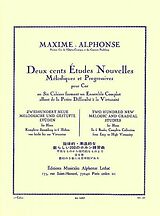 Maxime Alphonse Notenblätter 200 études nouvelles vol.1