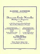 Maxime Alphonse Notenblätter 200 études nouvelles vol.1