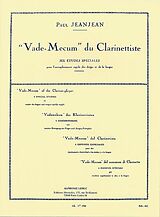 Paul Jeanjean Notenblätter Vademecum du clarinettiste