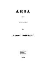 Albert Charles Paul Roussel Notenblätter Aria pour clarinette et