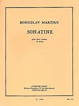 Bohuslav Martinu Notenblätter Sonatine pour 2 violons et piano