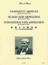 Marcel Moyse Notenblätter Gammes et arpèges