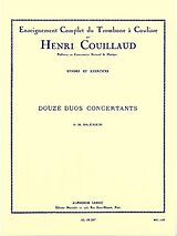 Henri Couillaud Notenblätter 12 duos concertants pour