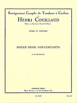 Henri Couillaud Notenblätter 12 duos concertants pour