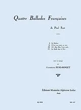 Henriette Puig-Roget Notenblätter 4 Ballades francaises