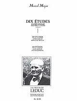 Marcel Moyse Notenblätter 10 études daprès Kessler pour flûte