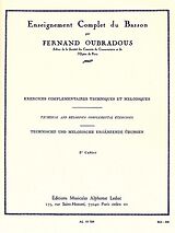 Fernand Oubradous Notenblätter Exercises complémentaires