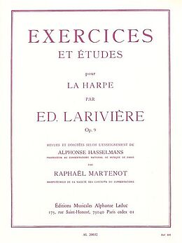 Edmond Lariviere Notenblätter Exercices et études op.9