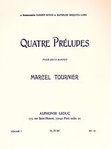 Marcel Tournier Notenblätter 4 préludes op.16 vol.1 (nos.1-2)