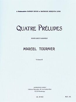 Marcel Tournier Notenblätter 4 préludes op.16 vol.2 (nos.3+4)