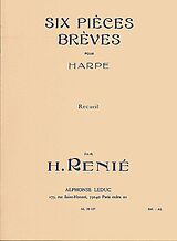 Henriette Renié Notenblätter 6 pièces brèves pour harpe