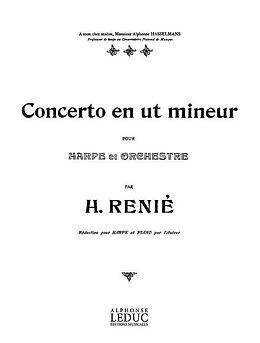 Henriette Renié Notenblätter Concerto in c Minor for Harp and Orchestra