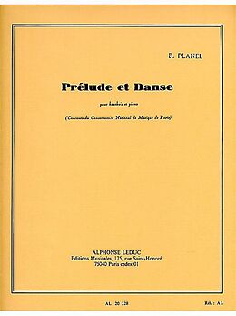 Robert Planel Notenblätter Prélude et danse pour