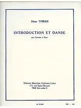 Henri Tomasi Notenblätter Introduction et danse pour clarinette