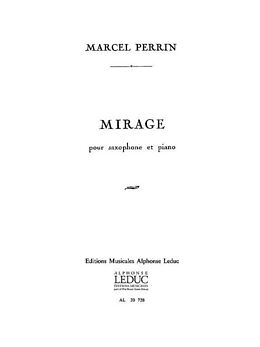 Marcel Perrin Notenblätter Mirage pour saxophone alto et