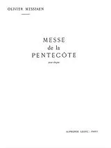 Olivier Messiaen Notenblätter Messe de la Pentecote