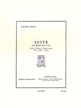 Eugène Bozza Notenblätter Suite pour 4 cors en fa