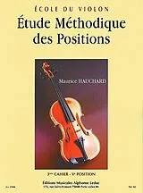 Maurice Hauchard Notenblätter Etude méthodique des positions