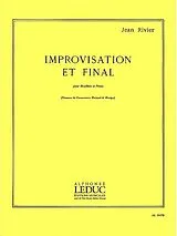 Jean Rivier Notenblätter IMPROVISATION ET FINAL POUR