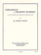 Jules Semler-Collery Notenblätter Barcarolle et Chanson bachique