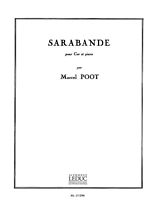 Marcel Poot Notenblätter Sarabande