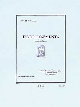 Eugène Bozza Notenblätter Divertissements pour 3 bassons