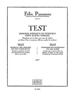 Félix Passerone Notenblätter Test