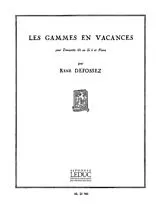 Rene Defossez Notenblätter Les Gammes en vacances