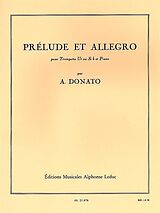 A. Donato Notenblätter PrÉlude et allegro pour trompette