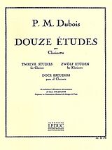 Pierre Max Dubois Notenblätter 12 études pour clarinette