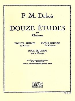 Pierre Max Dubois Notenblätter 12 études pour clarinette