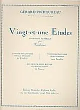 Gérard Pichaureau Notenblätter 21 etudes