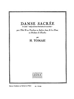 Henri Tomasi Notenblätter Danse sacrée pour tuba en ut ou