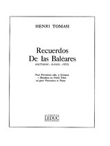 Henri Tomasi Notenblätter Recuerdos de las Baleares pour percussion
