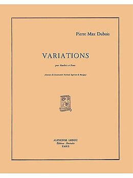 Pierre Max Dubois Notenblätter VARIATIONS POUR HAUTBOIS ET PIANO
