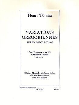 Guiseppe Maria Tommasi Notenblätter Variations Gregoriennes sur un Salve Regina