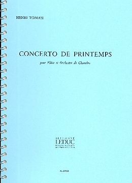 Henri Tomasi Notenblätter Concerto de printemps