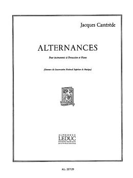 Jacques Castérède Notenblätter Alternances pour instruments a percussion