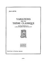 Jean Meyer Notenblätter Variations sur un thème classique